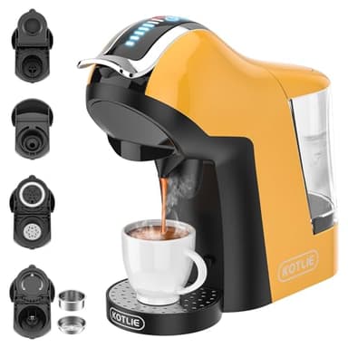 KOTLIE EM-308A macchina da caffè multifunzionale, compatibile con varie marche di caffè in capsule/ESE (44 mm)/caffè in polvere, supporta la preparazione di caffè freddo