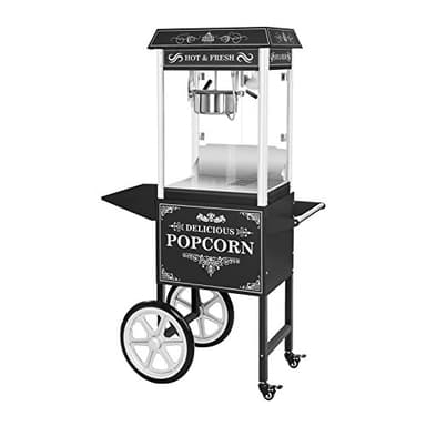 Royal Catering - RCPW-16.2 - Macchina per popcorn con carretto - nero