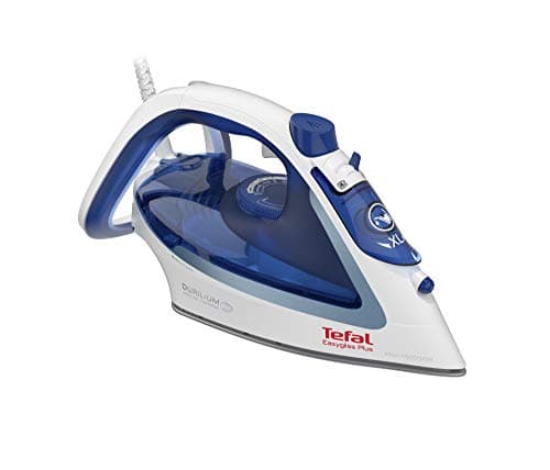Tefal Easygliss FV5736 Ferro da Stiro a Vapore, 2500 W, Emissione Continua di Vapore di 45 g/Minuto, Colpo Vapore di 220 g/Minuto, Serbatoio XL, Colore Blu e Bianco
