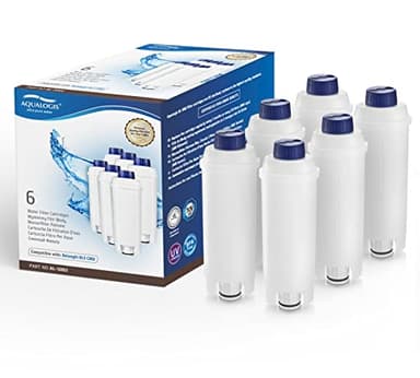 Filtro per macchina da caffè per DLSC002 con addolcitore a carbone attivo, filtro dell'acqua Aqualogis compatibile con Delonghi ECAM, Esam, ETAM, BCO, EC (6)
