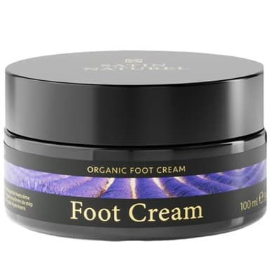 Crema Piedi Secchi Screpolati 100ml, con Burro di Karitè Puro + Acido Salicilico + Aloe Vera - Crema Piedi Antiodore - Crema Talloni Screpolati - Crema Piedi Calli e Duroni Satin Naturel