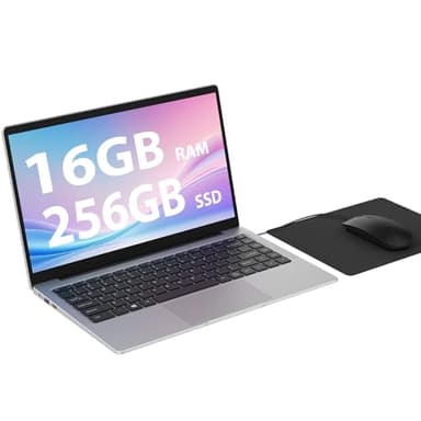 MAXLEGEN PC Portatile Notebook, 14" Portatile 1920 * 1080 Full HD,16GB RAM 256GB SSD Computer, 2.4G/5G WiFi, Dual Speakers, BT4.2, USB3.0, Mouse e Mousepad Inclusi