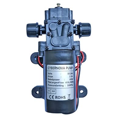 CYBERNOVA DC 24V 100 PSI 4.0L / m Pompa a membrana ad alta pressione Pompa acqua autoadescante per barca/camper/giardino/veicolo/RV pulizia/irrigazione/nebulizzatore
