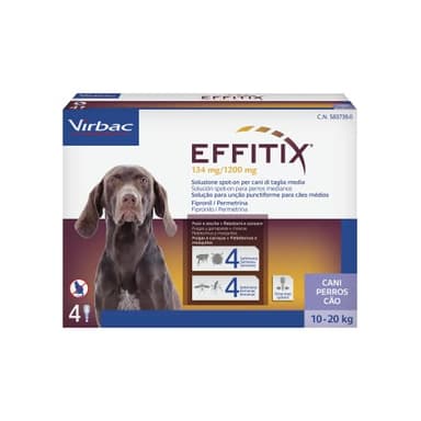 Spot On Effitix medio cane 10-20 kg 4 fiale