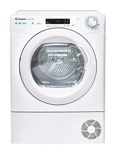 Candy Smart Pro Asciugatrice 9 Kg a Pompa di Calore, Libera Installazione, Classe A++, Connessione Wi-Fi + BLE, Controllo da App, Snap & Dry, 59,6 x 58,5 x 85 cm, Bianca - CSOE H9A2DE-S