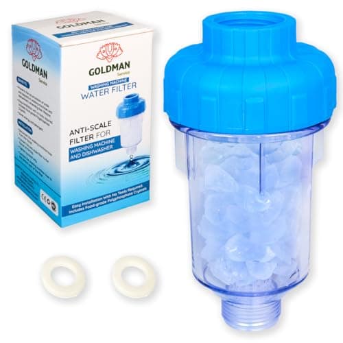 GOLDMAN SERVICE - Filtro anticalco per lavatrice e lavastoviglie in polifosfati ricaricabile. Decalcificante per acqua domestica Protezione per elettrodomestici