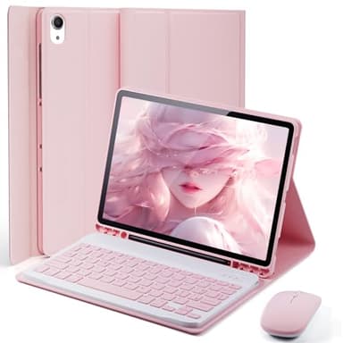 Cover Per iPad Mini 7(A17 pro 2024) iPad Mini 6 (2021) Generazione 8.3 Pollici con Ltaliano Tastiera Essere Caricata Keyboard Bluetooth Mouse Coperchio Protettivo con Scanalatura Portapenna Case