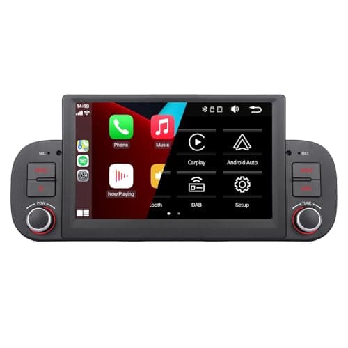 YZKONG Auto Radio per FIAT Panda 2013-2020 Wireless Radio Apple CarPlay Android Auto Bluetooth HD Touchscreen Autoradio con AM FM RDS BT Mirror Link SWC