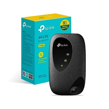 TP-Link (Nuovo) M7000 Saponetta 4G LTE Cat4 150Mbps, WiFi N300Mbps, Router con SIM, Portatile, Batteria Ricaricabile, Configurazione Semplice, Red DOT Design Award, Versione 2023