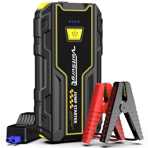 Avviatore Batteria Auto, 2000A Avviatore di Emergenza per Auto/Moto (per Motori Fino a 7.5L Benzina/5.0L Diesel) 12V Booster Avviamento con Torcia a LED