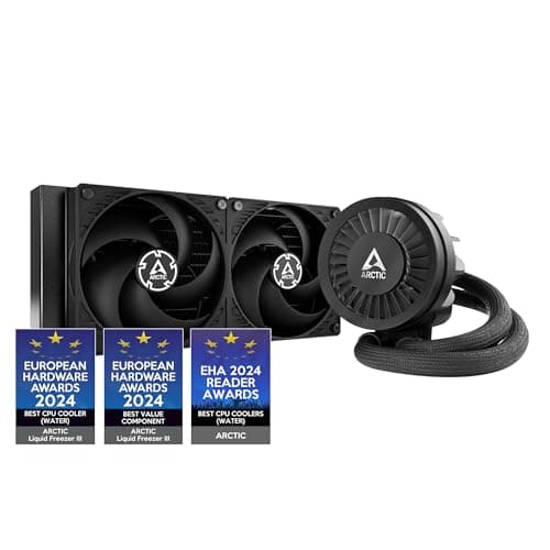 ARCTIC Liquid Freezer III 240 - Sistema di raffreddamento ad acqua per PC, dissipatore a liquido All-in-One per CPU AIO, compatibile con Intel e AMD, pompa efficiente controllata da PWM,Gaming