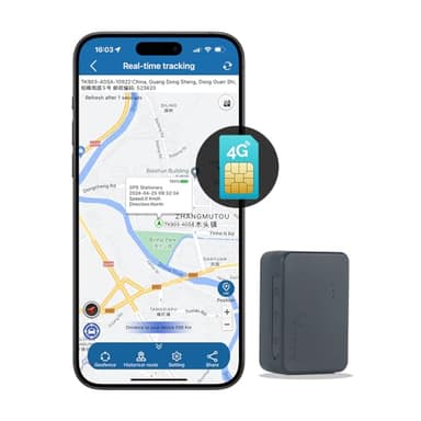 Winnes 4G Mini Tracker GPS Antifurto Micro Spia GPS Localizzatore con Magnete per Auto e Moto - SIM integrata,Satellitare Tracciatore di Posizione 30 giorni Standby per Bambini/Borse/Bagagli - TK903