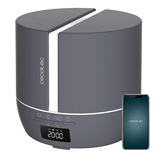 Cecotec Diffusore di aromi in pietra connessa PureAroma 550, capacità 500 ml, display a LED, altoparlante, controllo Bluetooth, app, timer 12h, 3 modalità operative, copertura 30m2, V1705251