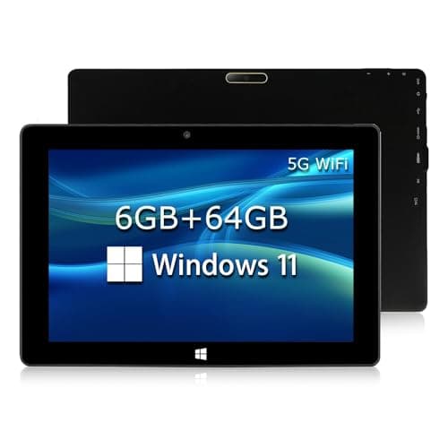 Tablet PC 10.1 Pollici TPSPAD 4GB RAM 64GB Rom, Windows 11, HD 1280x800 IPS, 1.6GHz, N4020 processore, 2MP + 5MP Dual Camera, 3000mAh Batteria, GPS, WiFi, Bluetooth 4.2, Type C, OTG