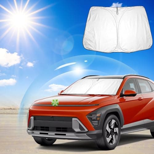Ruiya Compatibile con Hyundai Kona SX2 2024 2025 Parasole Per Parabrezza, Copertura parabrezza Protezione Solare Isolamento Termico Parasole Auto Parabrezza Kona SX2 Copri Parabrezza Auto