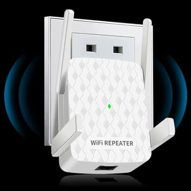CINAMON Ripetitore WiFi, 2025 Nuova Ripetitore WiFi Potente per Casa, Amplificatore WiFi 2.4GHz 300Mbit/s Supporto WPS, Porta LAN, WiFi Extender Potente Compatibile con Modem Router WiFi