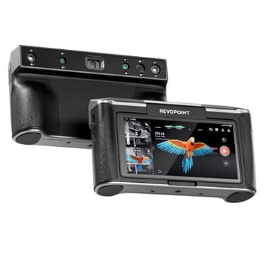 Revopoint MIRACO Scanner 3D Portatile per Stampante 3D con WiFi, Schermo Ribaltabile 180°, Precisione Fino a 0,02 mm, Adatto per Oggetti da Piccoli a Grandi, QuickSurface in prova per 30 giorni, 16GB