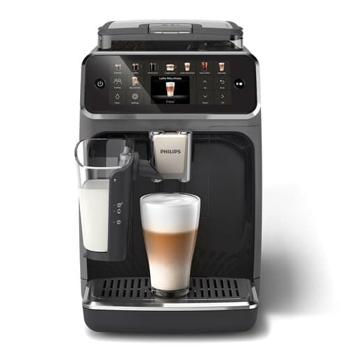 Philips Serie 5500 Macchina per Espresso Completamente Automatica - 20 Caffè Caldi e Con Ghiaccio, Sistema LatteGo Veloced da Pulire, 40% Più Silenziosa con SilentBrew, QuickStart, Grigio (EP5544/50)