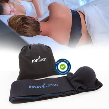 RONFLESS - Cintura antirussamento - Apnea notturna - Dispositivo brevettato - Efficacia e comfort