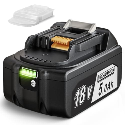 Quantrex Replacement 18V 5.0Ah BL1850B Batteria Ricambio per Makita Batteria BL1850B BL1860 BL1860B BL1850 BL1840B BL1840 LXT-400 con indicatore LED con coperchio della batteria