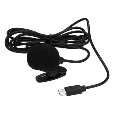 OTOTEC Microfono Esterno 1PC USB Tipo-B Microfono Esterno Per Fotocamera Sportiva Compatibile Con Brave 4 Pro V50 X V35 V39 1,5 M Nero