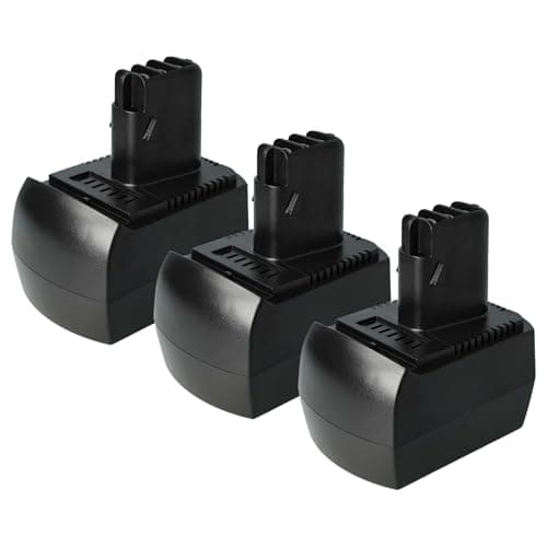 vhbw 3x batteria compatibile con Metabo BZ 12 SP, SSP 12, BSZ 12 Impuls, BSZ 12 Premium, BS 12 SP, BSZ 12 utensile elettrico (1500 mAh, NiMH, 12 V)