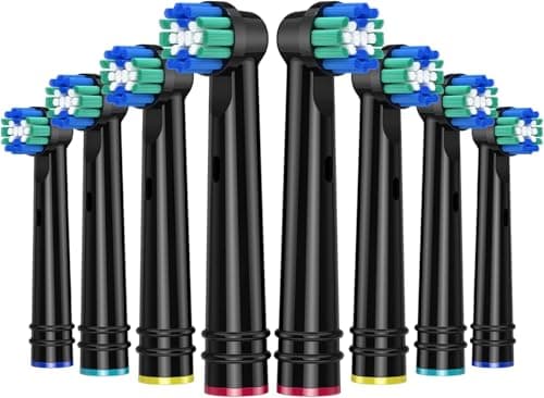 Testine di ricambio 8 Pack per spazzolini elettrici Oral B Braun, precisione classica Professional Care, Vitality Pro Smart Genius Series e altri