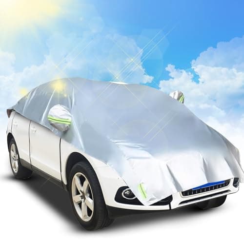 Telo Copriauto da Esterno Ninonly Universale Telo Antigrandine Per Auto Universale Impermeabile con Strisce Riflettenti Telo Copriauto per SUV 3 Strati Felpato L (per SUV 4.5-5M)