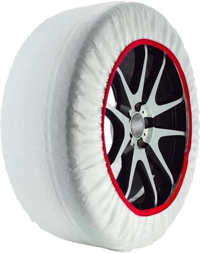 START Set 2 Calze da Neve Bianche | Taglia XL | Omologate EN 16662-1 | in Tessuto | Adatte per Auto - SUV - Veicoli Commerciali | Protezione Cerchi | Facili da Montare | Misura Pneumatico all'Interno