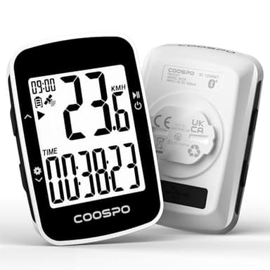 COOSPO BC26 Ciclocomputer GPS Senza Fili Contachilometri Bici Wireless Bluetooth con Display da 2,3 pollici Retroilluminazione Automatica IP67 Impermeabile