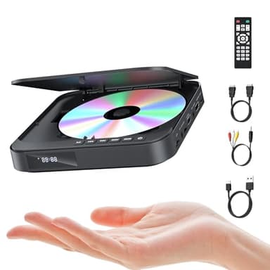 Mini lettore DVD per TV con unità di alta qualità che offre una lettura rapida e silenziosa, anti-shock, correzione degli errori e cancellazione del rumore