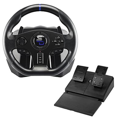 Subsonic Volante Superdrive Sv750 con Pedale, Cambio E Vibrazione Xbox Serie X/S, PS4, Xbox One, Switch, PC (Programmabile Per Tutti I Giochi