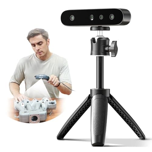 Creality Scanner 3D CR-Ferret SE 3D Desktop Scanner, 0,1 mm di alta precisione, area di scansione flessibile, anti-shake, scansione rapida a 24 bit a colori per Mac Windows