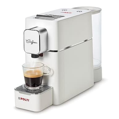 Polti Coffea S15W, Macchina per Caffè Espresso, Compatibile con Cialde E.S.E. 44 mm, Serbatoio 0.85L, Pressione Pompa 19 bar, Bianco