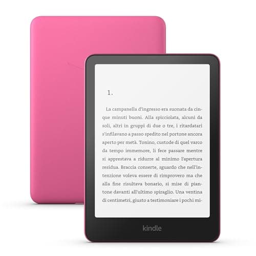 Nuovo Amazon Kindle Paperwhite (16 GB) | Il nostro Kindle più veloce di sempre, nuovo schermo antiriflesso da 7’’, la batteria dura settimane | Con pubblicità | Rosa lampone