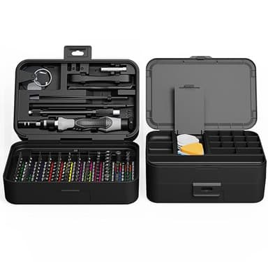 APRLIITY Set Cacciaviti Precisione Magnetici con 18 Slot Archiviazione, 132 in 1 Kit di Riparazione, Portatile, per iPhone, iPad, Switch, PS4/5, Xbox, PC, Macbook, Occhiali, Orologio