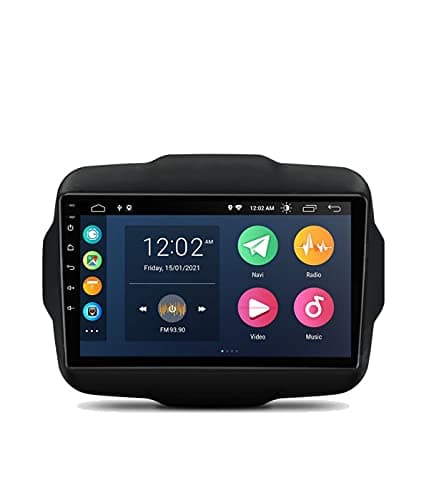 ESTOCK1 Car tablet Android 11 per Jeep Renegade Carplay integrato 2015-2021 4GB di ram 32GB di rom 9 pollici GPS autoradio navigatore WI-FI Bluetooth MirrorLink