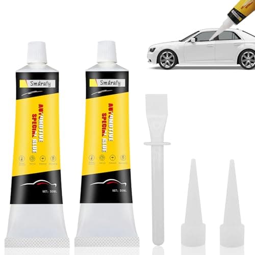 Colla per Sigillare Carrozzerie,2 Pezzi Sigillante Nero per Auto,Sigillante per Finestre Auto,Silicone Nero per Auto,Resistente al Calore, Polimerizzazione Rapida,Sigillato e Impermeabile