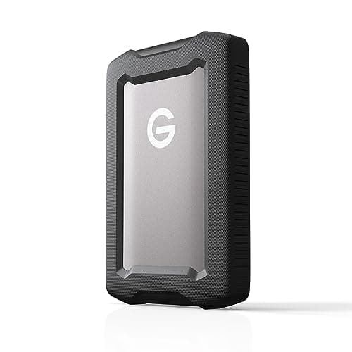 SanDisk Professional 4TB G-DRIVE ArmorATD, HDD portatile USB-C (5Gbps), USB 3.2 Gen 1, Thunderbolt 3, fino a 130 MB/s, resistente all'acqua e alla polvere, agli urti e alle cadute