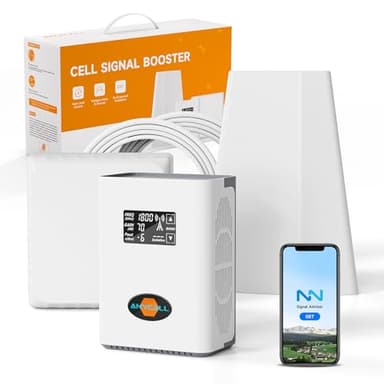 ANYCALL Amplificatore Segnale Cellulare 5G 4G LTE 3G GSM Ripetitore per Casa sulla Banda 1, 3, 7 e 8 per TIM Wind Tre Vodafone e altro con Schermo Intelligente