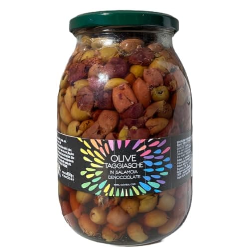 Olive taggiasche denocciolate in salamoia 900 g (peso sgocciolato 650 g)