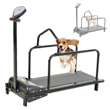 Eastnmythet Tapis Roulant per Cani di Grossa Taglia con Schermo di Visualizzazione, Tapis Roulant Dog Pacer, Attrezzatura per L'allenamento di Corsa All'aperto e al Chiuso per Cani