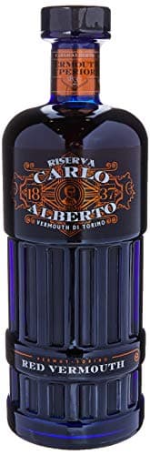Carlo Alberto Riserva, Vermouth Rosso Superiore, 750ml, Note Speziate e Fruttate, 27 Erbe e Spezie Selezionate, Vermouth di Torino Realizzato Seguendo la Tradizione, Idea Regalo, Aperitivo, 18% Vol.
