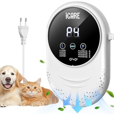 Generatore di Ozono Purificatore d'Aria, 200mg/h Mini Purificatore d'Aria Ozono, Deodorante per Ionizzatore, Sterilizzatore Antiodore per Camere, Bagni, Animali Domestici, Auto, Formaldeide e Odore