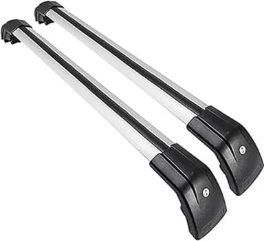 JUNGUOGS 2 Pezzi Barre Portatutto per Mercedes Benz GLA Class GLA 200 GLA 250 2014-2024, Barre Portapacchi per Tettuccio Auto Coppia Barre Portatutto in Acciaio Accessori Auto,Black+Silver