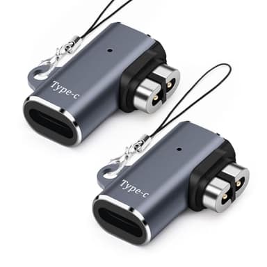 Seminer Adattatore di Ricarica USB C per Cuffie Shokz (2 Pack), Adattatore di Ricarica Magnetico per Caricabatterie per Cuffie After Shokz Compatibile con Shokz Aeropex, OpenRun/Pro/Mini, OpenComm