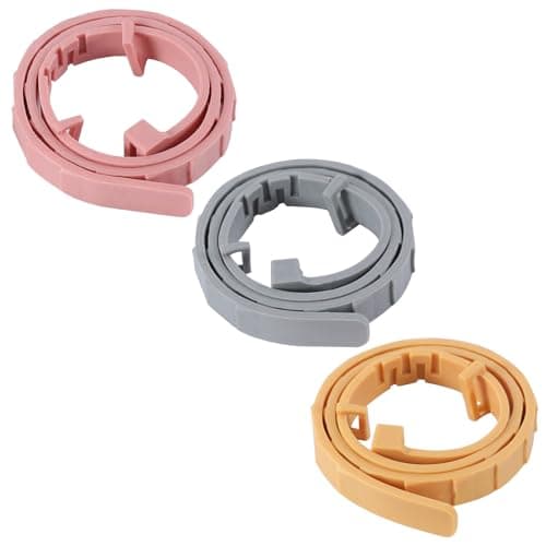 Collare Antiparassitario per Gatti,3 Pezzi Collare Antipulci Gatto,Collare Antipulci Cane Piccola,Naturale Regolabile Impermeabile Protezione Collare Antipulci (Rosa+Grigio+Giallo, L)