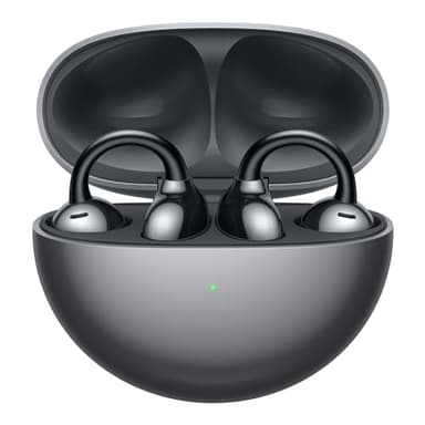 HUAWEI FreeClip Innovative Clip Design for Unparalleled Comfort, Listen with Open-Ear, AI Noise Cancellation for Calls, Long Battery Life, Android & iOS, Italy, Black