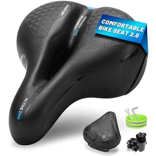 CDYWD Sella Bici Comoda Uomo Donna, Allargato, Traspirante, impermeabile, Ergonomica, Sellino Bici Morbido