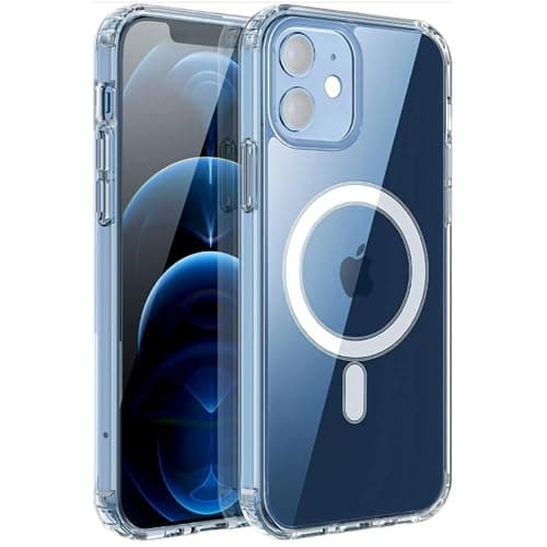 soleilx Cover Magnetica per iPhone 11 6.1, Cover Magsafe Iphone 11, Custodia Trasparente compatibile Magsafe Protezione Militare Antiurto Resistente ai Graffi, Cover Indistruttibile Ricarica Wireless